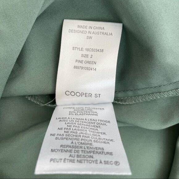 NORDSTROM DRESS Willows Forest Green Drape Dress - Picture 11 of 11